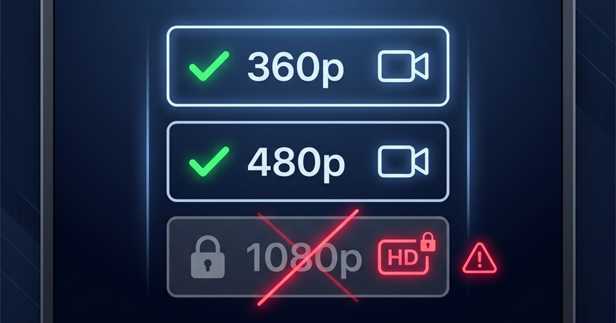 Why Is There No HD Download Option on Facebook?