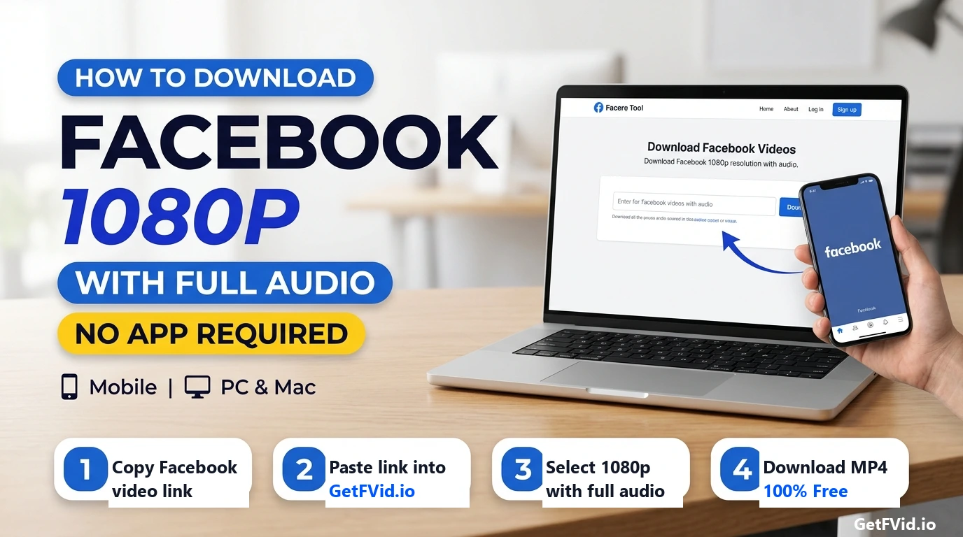Why Downloaded Facebook 1080p Videos Have No Sound (And How to Fix It)